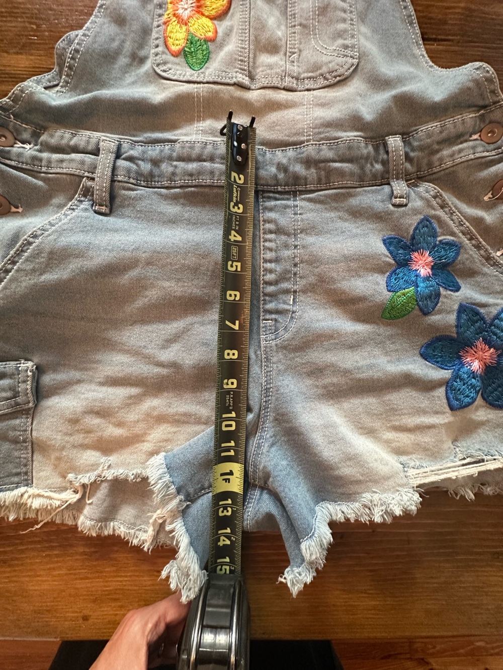 Soft Overall Shorts • Flower • XXL • Denim Utility Outdoors - Picture 10 of 10